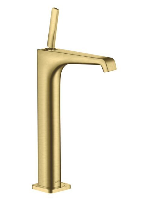 AXOR-HG-AXOR-Citterio-E-Einhebel-Waschtischmischer-250-mit-Pingriff-fuer-Waschschuesseln-mit-Ablaufgarnitur-Brushed-Brass-36104950 gallery number 1